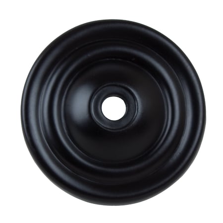 Gliderite Hardware 1-1/2 in. Matte Black Round Cabinet Hardware Backplate, 10PK 5061-MB-10